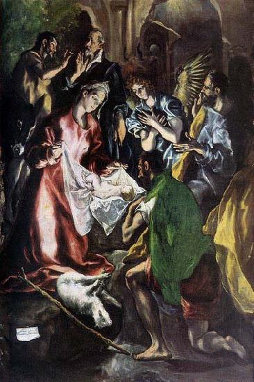 GRECO, El Adoration of the Shepherds Germany oil painting art